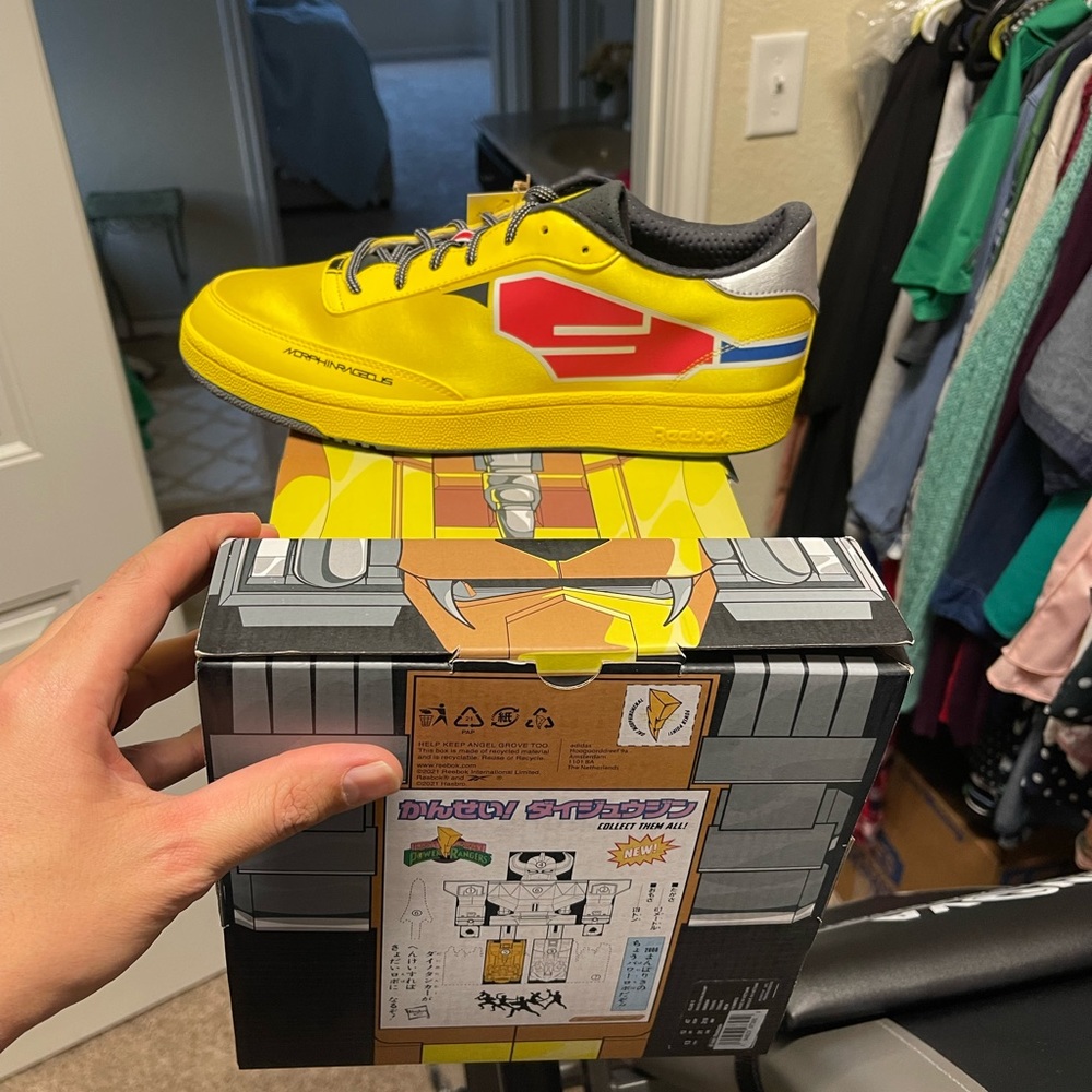 Reebok power ranger club c collab